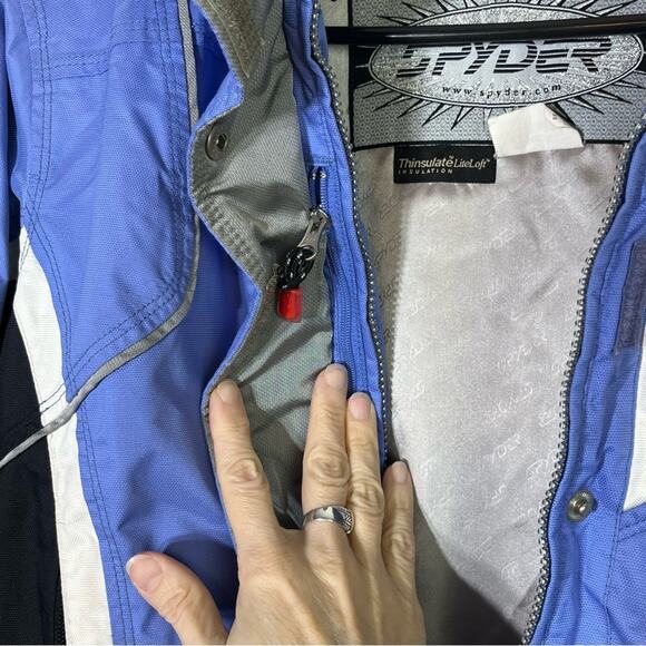 SPYDER Women's SKI Coat Blue XTL 8 THINSULATE Liteloft Insulation Size 4 EUC - Picture 4 of 11